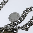 Stella MacCartney Chain Falabella Bag polyester Beige Silver 391698 Auth BA7343-9