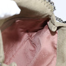 Stella MacCartney Chain Falabella Bag polyester Beige Silver 391698 Auth BA7343-16