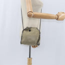 Stella MacCartney Chain Falabella Bag polyester Beige Silver 391698 Auth BA7343-19