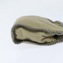 Stella MacCartney Chain Falabella Bag polyester Beige Silver 391698 Auth BA7343-4
