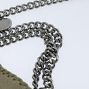 Stella MacCartney Chain Falabella Bag polyester Beige Silver 391698 Auth BA7343-7