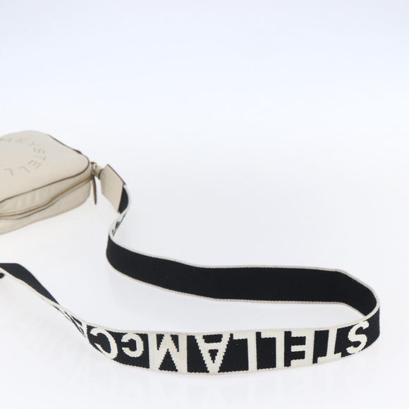 Stella MacCartney Shoulder Bag polyester Beige Gold Auth BA7347