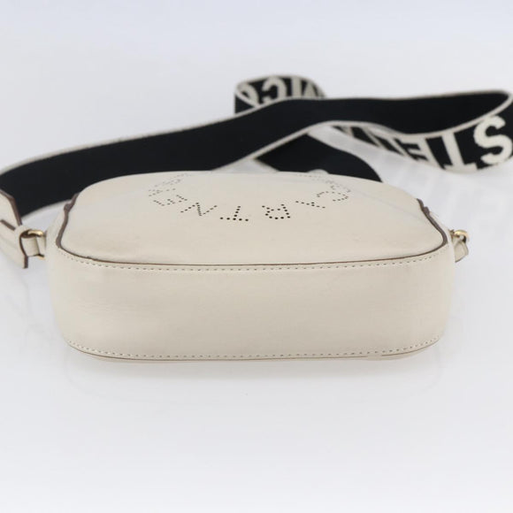 Stella MacCartney Shoulder Bag polyester Beige Gold Auth BA7347