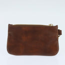 Stella MacCartney Shoulder Bag polyester Brown Gold Auth BA7348-20