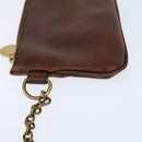 Stella MacCartney Shoulder Bag polyester Brown Gold Auth BA7348-21