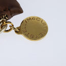 Stella MacCartney Shoulder Bag polyester Brown Gold Auth BA7348-26