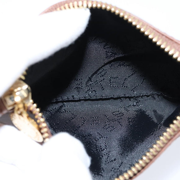 Stella MacCartney Shoulder Bag polyester Brown Gold Auth BA7348