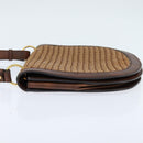 Stella MacCartney Shoulder Bag polyester Brown Gold Auth BA7348-3