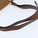 Stella MacCartney Shoulder Bag polyester Brown Gold Auth BA7348-7