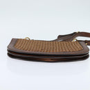 Stella MacCartney Shoulder Bag polyester Brown Gold Auth BA7348-5