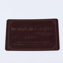 CARTIER Must Line Shoulder Bag Leather Bordeaux Gold Auth BA7350-12