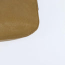 CARTIER Shoulder Bag Leather Beige Gold Auth BA7353-16