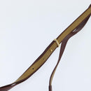 CARTIER Shoulder Bag Leather Beige Gold Auth BA7353-8