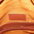 MCM Logogram Vicetos Shoulder Bag PVC Leather Brown Gold Auth BA7354-18