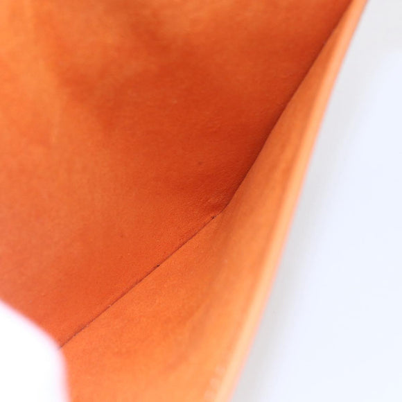 MCM Logogram Vicetos Clutch Bag PVC Leather Brown Gold Auth BA7356