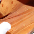 MCM Logogram Vicetos Hand Bag PVC Leather Brown Gold Auth BA7357-11