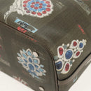 BVLGARI Tote Bag Leather PVC Gray Silver Auth BA7359V-14