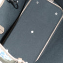 BVLGARI Tote Bag Leather PVC Gray Silver Auth BA7359V-16