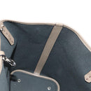 BVLGARI Tote Bag Leather PVC Gray Silver Auth BA7359V-18