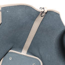 BVLGARI Tote Bag Leather PVC Gray Silver Auth BA7359V-19
