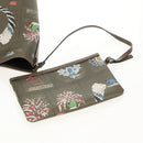 BVLGARI Tote Bag Leather PVC Gray Silver Auth BA7359V-19