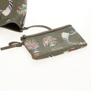 BVLGARI Tote Bag Leather PVC Gray Silver Auth BA7359V-20