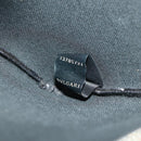 BVLGARI Tote Bag Leather PVC Gray Silver Auth BA7359V-12