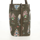 BVLGARI Tote Bag Leather PVC Gray Silver Auth BA7359V-4