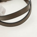 BVLGARI Tote Bag Leather PVC Gray Silver Auth BA7359V-8