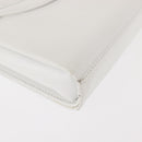 GIVENCHY Shoulder Bag Leather White Gold Auth BA7360-14