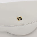 GIVENCHY Shoulder Bag Leather White Gold Auth BA7360-17