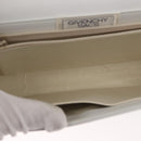 GIVENCHY Shoulder Bag Leather White Gold Auth BA7360-12