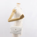 GIVENCHY Shoulder Bag Leather White Gold Auth BA7360-22