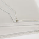 GIVENCHY Shoulder Bag Leather White Gold Auth BA7360-4