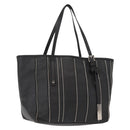 Jimmy Choo Tote Bag Leather Gold Silver Auth BA7361-1