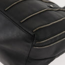 Jimmy Choo Tote Bag Leather Gold Silver Auth BA7361-14