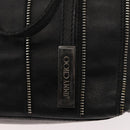 Jimmy Choo Tote Bag Leather Gold Silver Auth BA7361-10