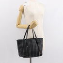 Jimmy Choo Tote Bag Leather Gold Silver Auth BA7361-20