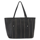 Jimmy Choo Tote Bag Leather Gold Silver Auth BA7361-2