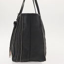 Jimmy Choo Tote Bag Leather Gold Silver Auth BA7361-3