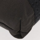 HERMES Her Line Kabas Tote Bag Canvas Gray Silver Auth BA7363-9