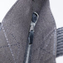 HERMES Her Line Kabas Tote Bag Canvas Gray Silver Auth BA7363-10