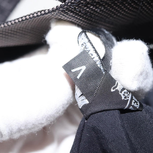 HERMES Her Line Kabas Tote Bag Canvas Gray Silver Auth BA7363