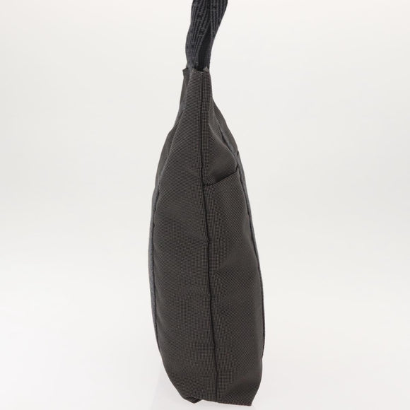 HERMES Her Line Kabas Tote Bag Canvas Gray Silver Auth BA7363