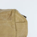 Chloe Etel Hand Bag Leather 2way Beige Gold Auth BA7364-15