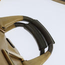 Chloe Etel Hand Bag Leather 2way Beige Gold Auth BA7364-14