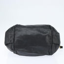 Chloe Etel Hand Bag Leather 2way Black Gold Auth BA7365-5