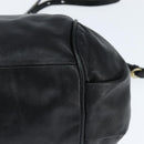 Chloe Etel Hand Bag Leather 2way Black Gold Auth BA7365-16