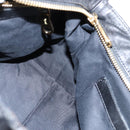 Chloe Etel Hand Bag Leather 2way Black Gold Auth BA7365-20