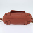 Chloe Hand Bag Leather 2way Orange Gold Auth BA7366-6